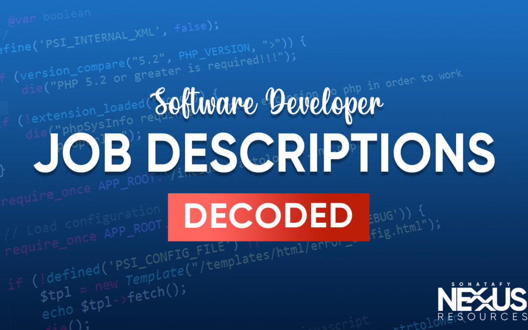 Software Developer Job Descriptions Decoded